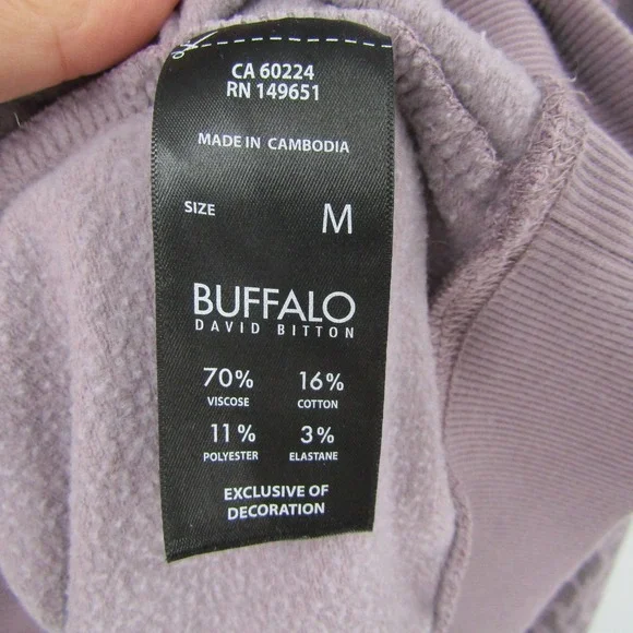 Womens M Purple Leopard Print Hoodie Casual Cozy Streetwear Layering Top - Picture 8 of 13